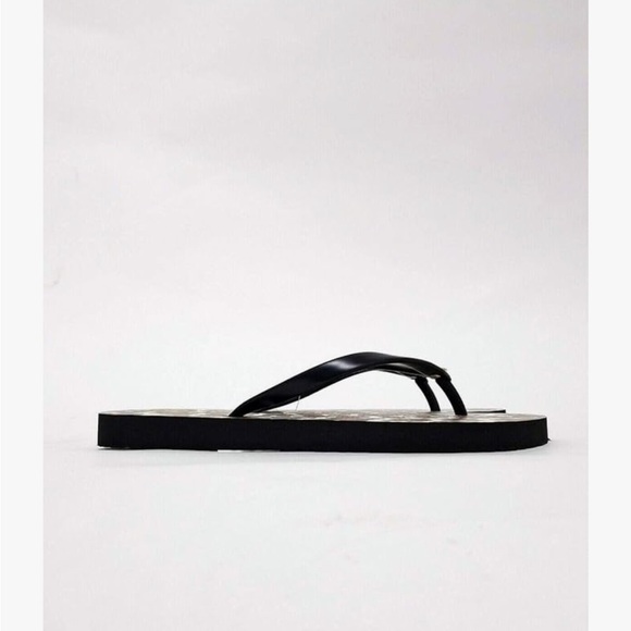 Tory Burch Shoes | NEW Black Brown Animal Leopard Print Thin Flip-Flop US Sz 6 - Picture 3 of 10